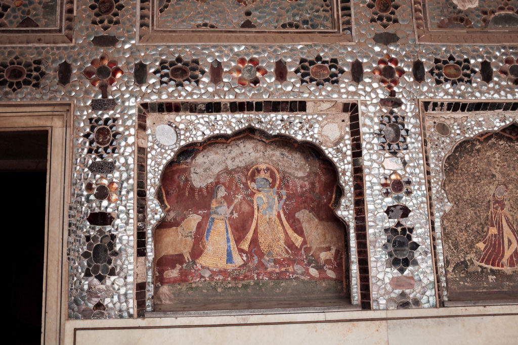 crystal palace decorated with reflective glass tiles