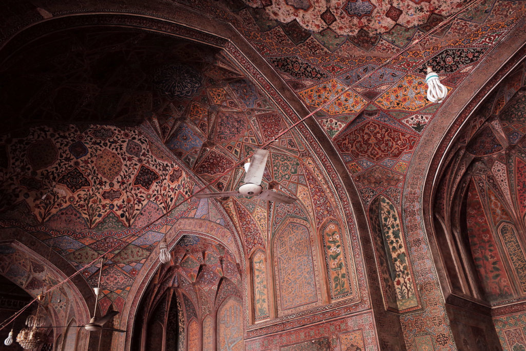 wazir khan mosque intricate and extensive embellishment