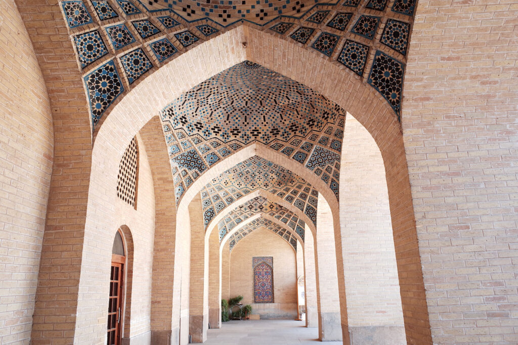 shiraz pink mosque exterior