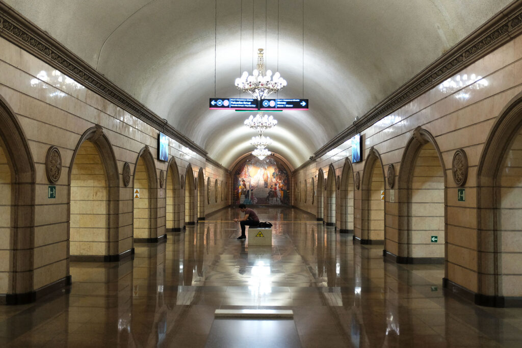 auezov theater station of almaty metro