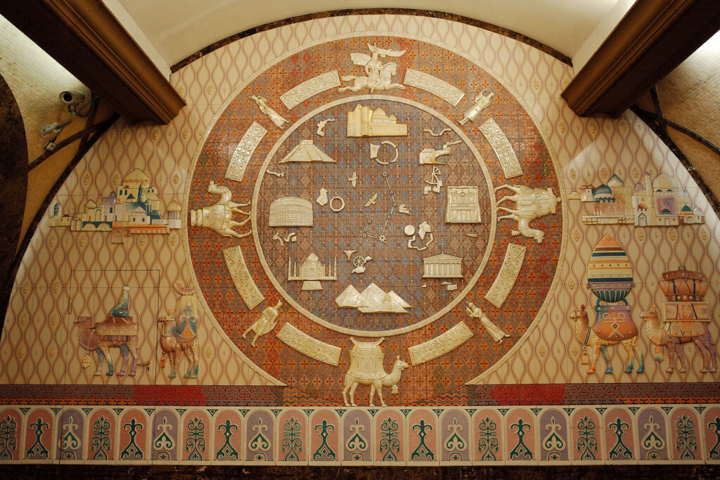 zhibek zholy station of almaty metro